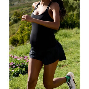 NWT FP Movement x Hatch Maternity Rightous Runsie Black Medium